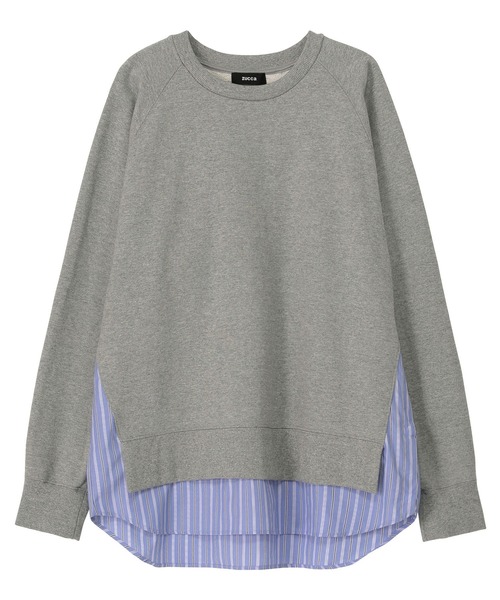 ZUCCa(ズッカ)の「シャツドッキングスウェット / スウェット / S(スウェット・メンズ・ベージュ/グレー/ブラック・X-SMALL/M size/XS size)」の13枚目の写真