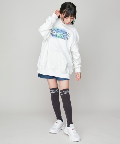 SISTER JENNI(SISTER JENNI)の「【ストレッチ素材・ウエスト調整可】バックルベルトデニムショーパン(デニムパンツ・キッズ・ネイビー/ブルー・130cm/140cm/150cm/160cm)」の6枚目の写真