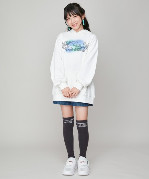 SISTER JENNI(SISTER JENNI)の「【ストレッチ素材・ウエスト調整可】バックルベルトデニムショーパン(デニムパンツ・キッズ・ネイビー/ブルー・130cm/140cm/150cm/160cm)」の7枚目の写真