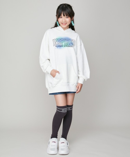 SISTER JENNI(SISTER JENNI)の「【ストレッチ素材・ウエスト調整可】バックルベルトデニムショーパン(デニムパンツ・キッズ・ネイビー/ブルー・130cm/140cm/150cm/160cm)」の8枚目の写真