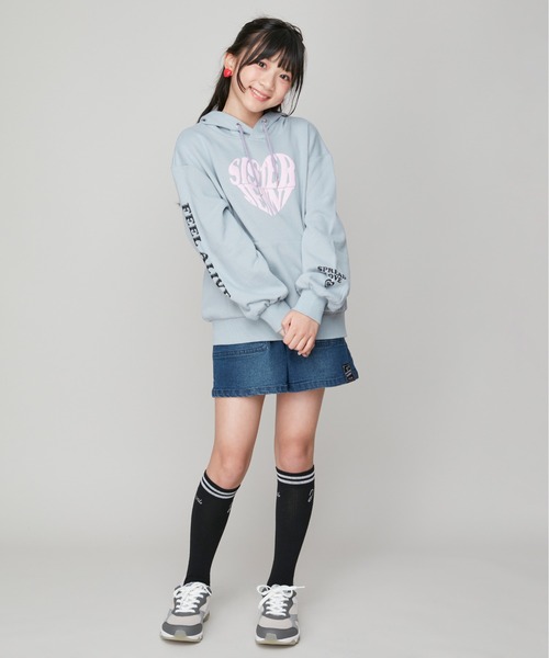 SISTER JENNI(SISTER JENNI)の「【ストレッチ素材・ウエスト調整可】バックルベルトデニムショーパン(デニムパンツ・キッズ・ネイビー/ブルー・130cm/140cm/150cm/160cm)」の10枚目の写真