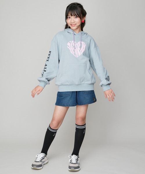 SISTER JENNI(SISTER JENNI)の「【ストレッチ素材・ウエスト調整可】バックルベルトデニムショーパン(デニムパンツ・キッズ・ネイビー/ブルー・130cm/140cm/150cm/160cm)」の11枚目の写真