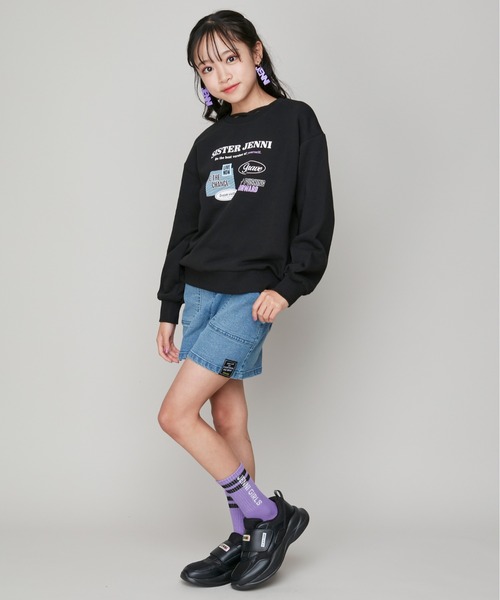 SISTER JENNI(SISTER JENNI)の「【ストレッチ素材・ウエスト調整可】バックルベルトデニムショーパン(デニムパンツ・キッズ・ネイビー/ブルー・130cm/140cm/150cm/160cm)」の18枚目の写真