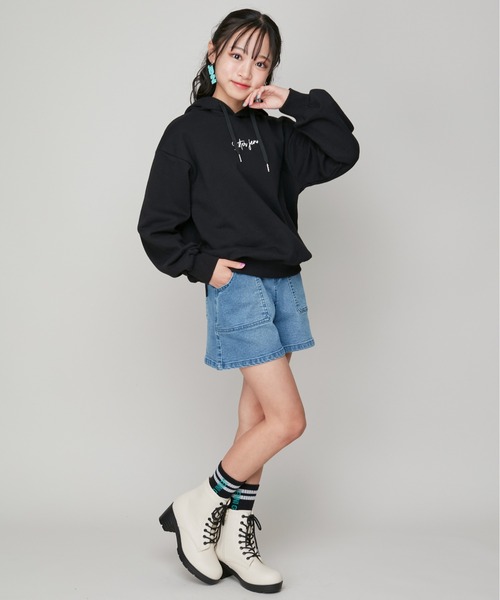 SISTER JENNI(SISTER JENNI)の「【ストレッチ素材・ウエスト調整可】バックルベルトデニムショーパン(デニムパンツ・キッズ・ネイビー/ブルー・130cm/140cm/150cm/160cm)」の22枚目の写真