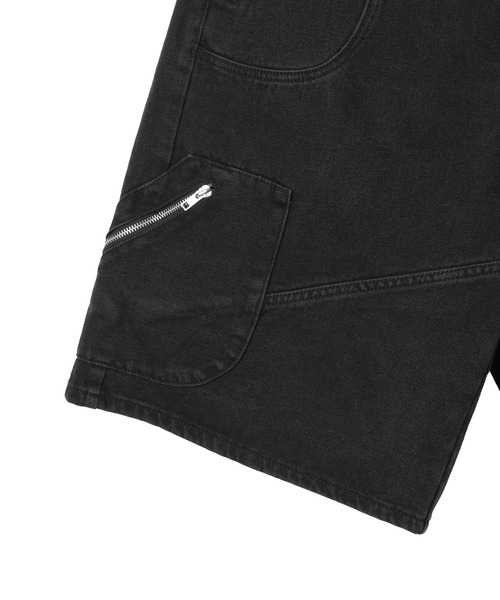 Figments（フィグメンツ）の「ZIPワイドハーフデニムパンツ（デニムパンツ・レディース・ブラック/ブルー・FREE）」の19枚目の写真