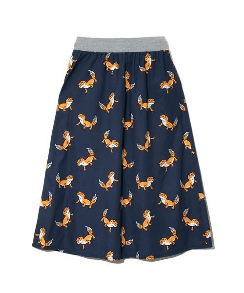 【セール】ブタ/レオパードゲッコー ウエストリブスカート W（スカート）｜go slow caravan（ゴースローキャラバン）