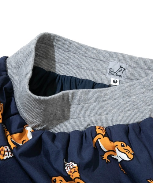 【セール】ブタ/レオパードゲッコー ウエストリブスカート W（スカート）｜go slow caravan（ゴースローキャラバン）