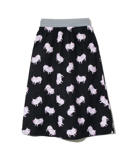 【セール】ブタ/レオパードゲッコー ウエストリブスカート W（スカート）｜go slow caravan（ゴースローキャラバン）