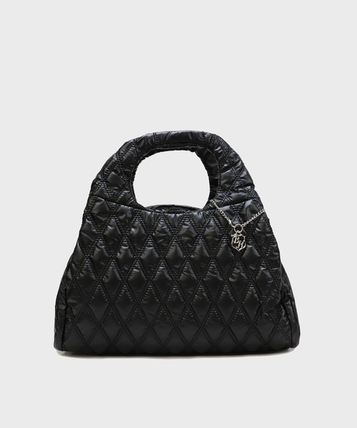 Bermosa(ベルモサ)の「【軽量】2WAY ロングショルダー付き キルティング ミニボストン(ハンドバッグ・レディース・シルバー/ブラック/ブロンズ/ボルドー・FREE)」の15枚目の写真