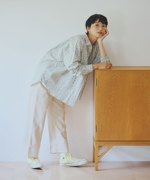 studio CLIP（スタディオクリップ）の「デニムライクパンツ[プチ・トールサイズあり]（デニムパンツ・レディース・ブラウン/ブラック/アイボリー・TF/PF/LARGE/MEDIUM）」の4枚目の写真