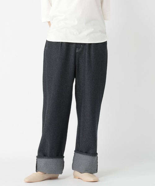 studio CLIP（スタディオクリップ）の「デニムライクパンツ[プチ・トールサイズあり]（デニムパンツ・レディース・ブラウン/ブラック/アイボリー・TF/PF/LARGE/MEDIUM）」の19枚目の写真