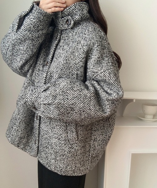 セール】ミックスヘリンボーンジャケット[高身長サイズMT有り