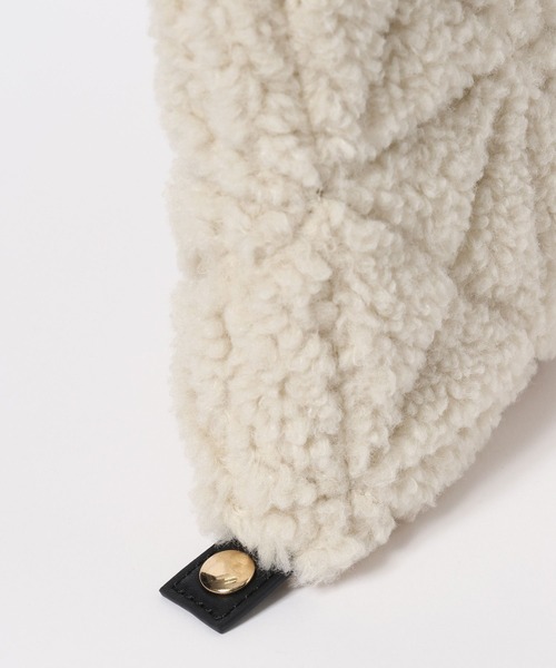 BAYFLOW（ベイフロー）の「[ボア素材で登場!!]チャームツキボアキルトトート（ショルダーバッグ・レディース・モカ/アイボリー/グレー・FREE）」の20枚目の写真