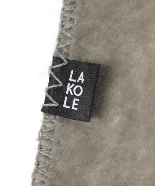 LAKOLE(ラコレ)の「ブランケット(L) / 145708(ブランケット・レディース・サンドグレー/チャコール・FREE)」の10枚目の写真