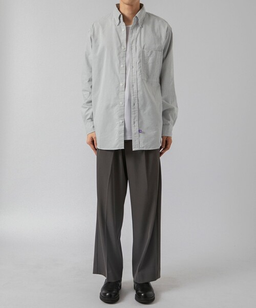 THE NORTH FACE PURPLE LABEL（ザ ノースフェイス パープルレーベル）の「【THE NORTH FACE PURPLE LABEL/ザノースフェイスパープルレーベル】Button Down Striped Field Shirt（シャツ/ブラウス・メンズ・グレー/サックスブルー・M/L）」の13枚目の写真