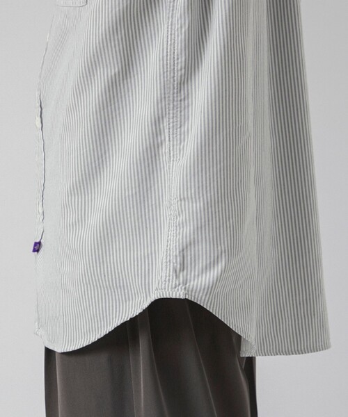 THE NORTH FACE PURPLE LABEL（ザ ノースフェイス パープルレーベル）の「【THE NORTH FACE PURPLE LABEL/ザノースフェイスパープルレーベル】Button Down Striped Field Shirt（シャツ/ブラウス・メンズ・グレー/サックスブルー・M/L）」の19枚目の写真