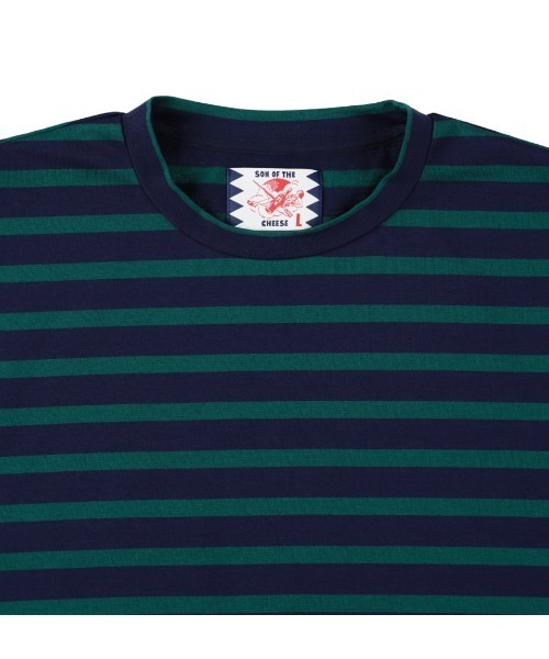 SON OF THE CHEESE(サノバチーズ)の「【SON OF THE CHEESE(サノバチーズ)】Odd Border TEE(Tシャツ/カットソー・メンズ・ネイビー系/ホワイト・LARGE/MEDIUM/X-LARGE)」の5枚目の写真