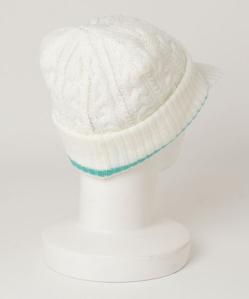 Manhattan Portage（マンハッタンポーテージ）の「Manhattan Portage/マンハッタンポーテージ ビーニー OSLO KNIT CAP MP286（ニットキャップ/ビーニー・メンズ・ブラック/ホワイト・FREE）」の3枚目の写真