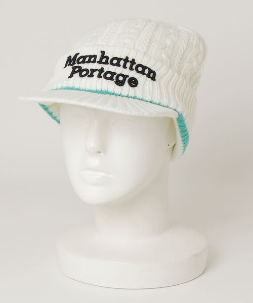 Manhattan Portage（マンハッタンポーテージ）の「Manhattan Portage/マンハッタンポーテージ ビーニー OSLO KNIT CAP MP286（ニットキャップ/ビーニー・メンズ・ブラック/ホワイト・FREE）」の11枚目の写真