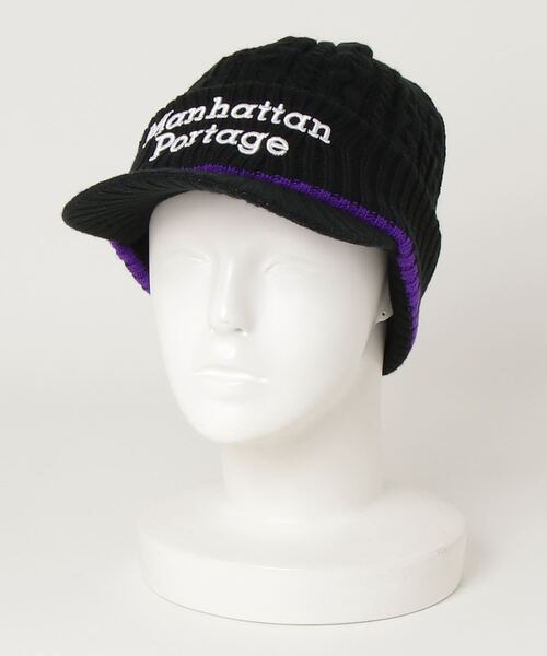 Manhattan Portage（マンハッタンポーテージ）の「Manhattan Portage/マンハッタンポーテージ ビーニー OSLO KNIT CAP MP286（ニットキャップ/ビーニー・メンズ・ブラック/ホワイト・FREE）」の12枚目の写真