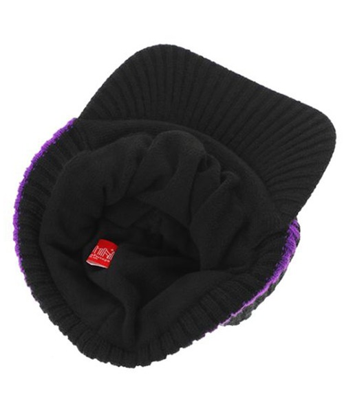 Manhattan Portage（マンハッタンポーテージ）の「Manhattan Portage/マンハッタンポーテージ ビーニー OSLO KNIT CAP MP286（ニットキャップ/ビーニー・メンズ・ブラック/ホワイト・FREE）」の6枚目の写真