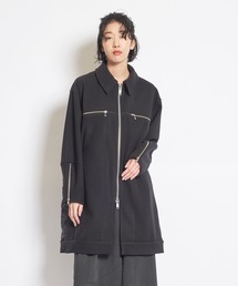 gomme | ミルドジャージ　ロングライダースジャケット(ライダースジャケット)