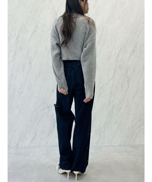 CALNAMUR（カルナムール）の「SPARKLE SHAGGY KNIT/スパークルシャギーニット（ニット/セーター・レディース・ラベンダー/シルバー/ゴールド・FREE）」の9枚目の写真