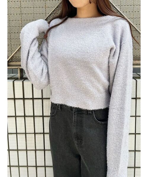 CALNAMUR（カルナムール）の「SPARKLE SHAGGY KNIT/スパークルシャギーニット（ニット/セーター・レディース・ラベンダー/シルバー/ゴールド・FREE）」の10枚目の写真