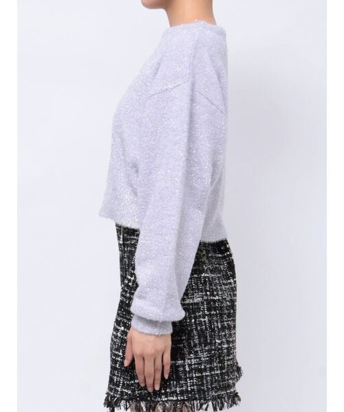 CALNAMUR（カルナムール）の「SPARKLE SHAGGY KNIT/スパークルシャギーニット（ニット/セーター・レディース・ラベンダー/シルバー/ゴールド・FREE）」の15枚目の写真