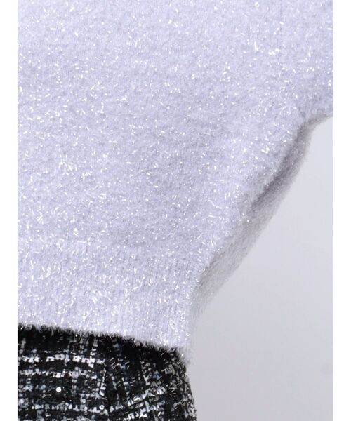 CALNAMUR（カルナムール）の「SPARKLE SHAGGY KNIT/スパークルシャギーニット（ニット/セーター・レディース・ラベンダー/シルバー/ゴールド・FREE）」の19枚目の写真