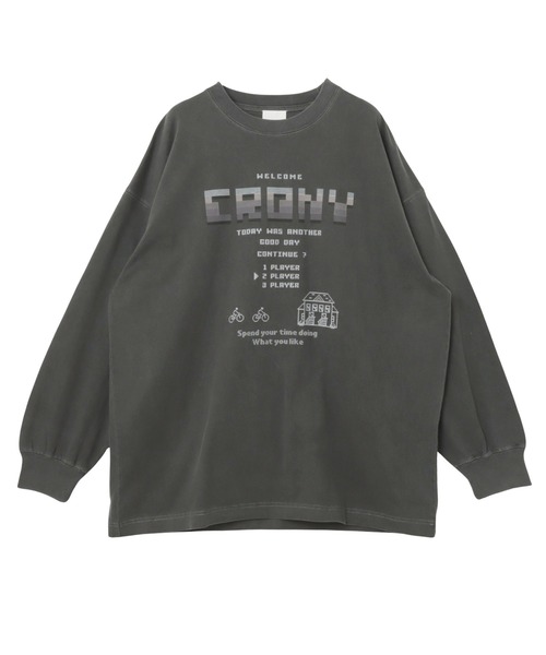 CRONYロゴプリント長袖Tシャツ（Tシャツ/カットソー）｜ANME