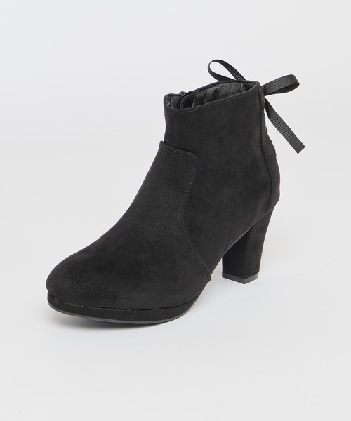 Honeys(ハニーズ)の「バックレースアップブーツ(ブーツ・レディース・チャコール/アイボリー/ブラック・S/M/L/LL)」の7枚目の写真