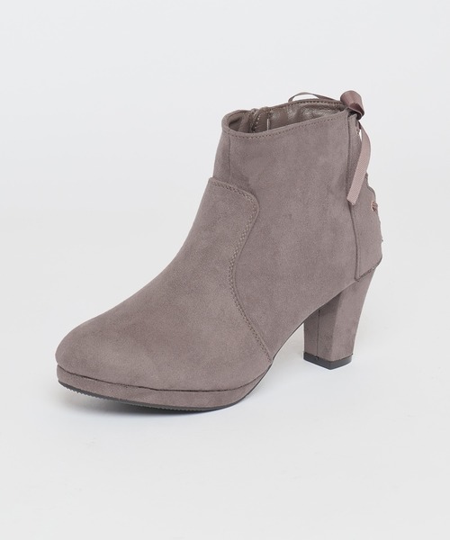 Honeys(ハニーズ)の「バックレースアップブーツ(ブーツ・レディース・チャコール/アイボリー/ブラック・S/M/L/LL)」の10枚目の写真