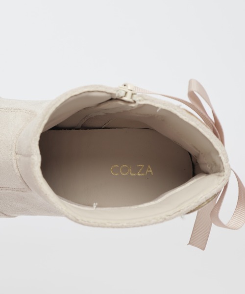 Honeys(ハニーズ)の「バックレースアップブーツ(ブーツ・レディース・チャコール/アイボリー/ブラック・S/M/L/LL)」の22枚目の写真