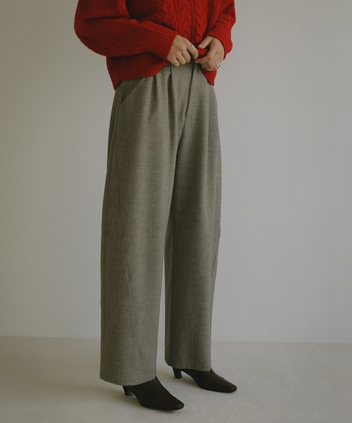 MANOF（マノフ）の「2TUCK WIDE STRAIGHT PANTS（スラックス）」 - WEAR