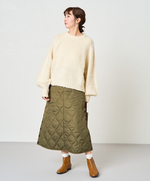 【Chisato0000528さま】TAION ダウンスカート　Sサイズ TAION/タイオン MILITARY SNAP BUTTON DOWN SKIRT （SOFT SHELL