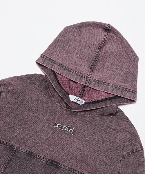 X-girl Stages（エックスガールステージス）の「ピグメントパーカワンピース（ワンピース・キッズ・ピンク/ブルー・130cm/120cm/110cm/100cm/90cm/140cm）」の10枚目の写真