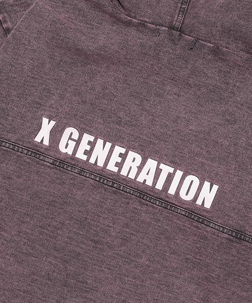 X-girl Stages（エックスガールステージス）の「ピグメントパーカワンピース（ワンピース・キッズ・ピンク/ブルー・130cm/120cm/110cm/100cm/90cm/140cm）」の20枚目の写真