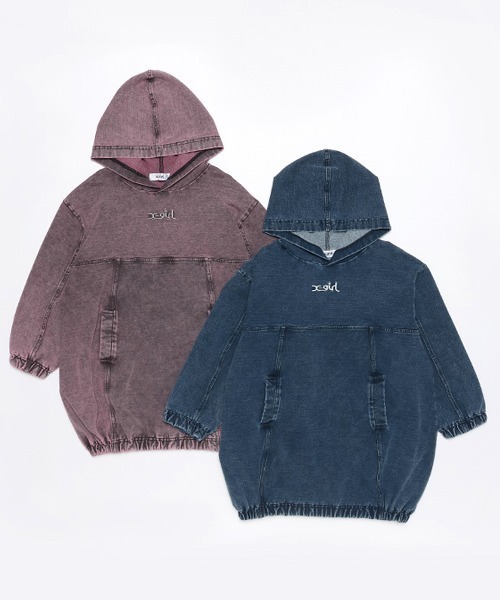 X-girl Stages（エックスガールステージス）の「ピグメントパーカ