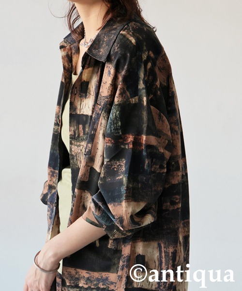 antiqua(アンティカ)の「ヴィンテージ柄シャツ(シャツ/ブラウス・レディース・マルチ・ONESIZE)」の10枚目の写真