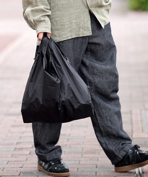 BURLAP OUTFITTER(バーラップアウトフィッター)の「BURLAP OUTFITTER バーラップアウトフィッター 別注 トートバッグ(エコバッグ/サブバッグ・メンズ・ブラック/ホワイト・FREE)」の7枚目の写真