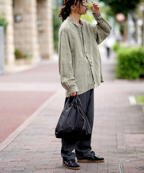 BURLAP OUTFITTER(バーラップアウトフィッター)の「BURLAP OUTFITTER バーラップアウトフィッター 別注 トートバッグ(エコバッグ/サブバッグ・メンズ・ブラック/ホワイト・FREE)」の11枚目の写真