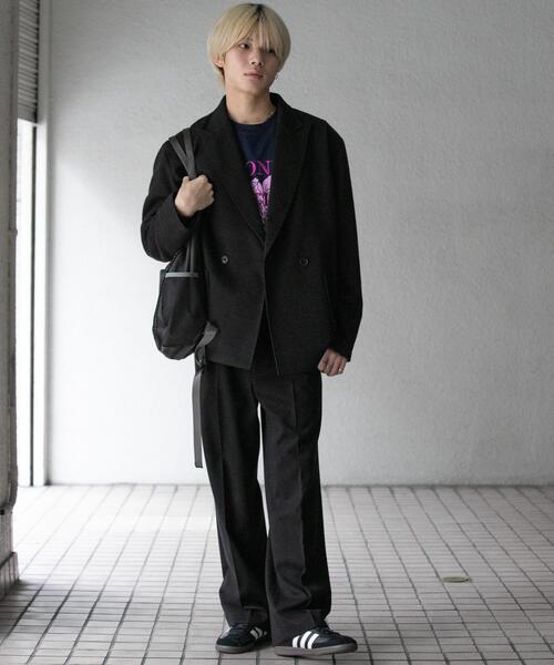 SENSE OF PLACE by URBAN RESEARCH(センスオブプレイスバイアーバンリサーチ)の「『UR TECH』ヘリンボーンダブルテーラードジャケット(その他アウター・メンズ・ブラウン/ブラック・MEDIUM/LARGE)」の6枚目の写真