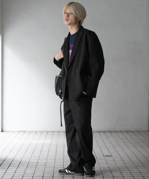 SENSE OF PLACE by URBAN RESEARCH(センスオブプレイスバイアーバンリサーチ)の「『UR TECH』ヘリンボーンダブルテーラードジャケット(その他アウター・メンズ・ブラウン/ブラック・MEDIUM/LARGE)」の7枚目の写真