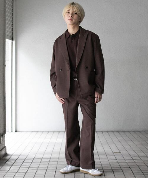 SENSE OF PLACE by URBAN RESEARCH(センスオブプレイスバイアーバンリサーチ)の「『UR TECH』ヘリンボーンダブルテーラードジャケット(その他アウター・メンズ・ブラウン/ブラック・MEDIUM/LARGE)」の14枚目の写真