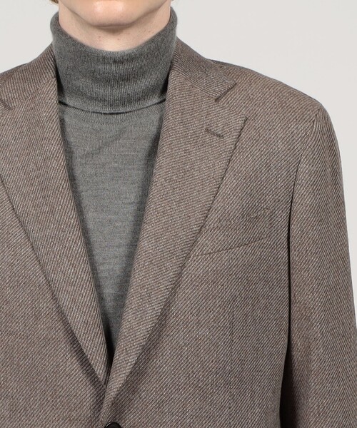 TOMORROWLAND （トゥモローランド）の「ウールカシミヤ シングルブレステッド 2Bジャケット ZEGNA TROFEO CASHMERE（テーラードジャケット・メンズ・ベージュ/ネイビー/レッド系その他・48/52/50/46/44/42/54）」の9枚目の写真