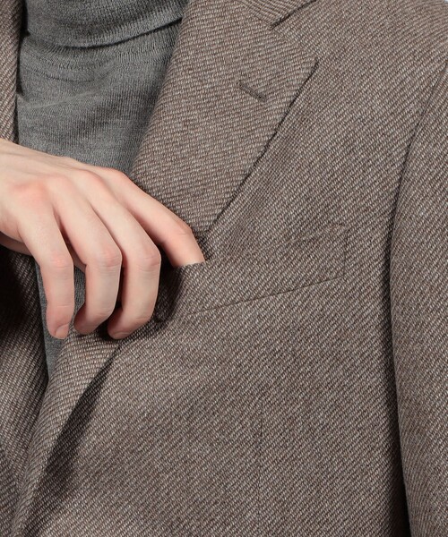 TOMORROWLAND （トゥモローランド）の「ウールカシミヤ シングルブレステッド 2Bジャケット ZEGNA TROFEO CASHMERE（テーラードジャケット・メンズ・ベージュ/ネイビー/レッド系その他・48/52/50/46/44/42/54）」の12枚目の写真
