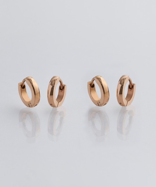 Phoebe（フィービィー）の「<限定ペア商品>【金属アレルギー対応】ワンタッチメタルフープミニペアピアス/BOX付き（ピアス（両耳用）・レディース・シルバー/イエローゴールド/ピンクゴールド/シルバー×ゴールド・FREE）」の20枚目の写真