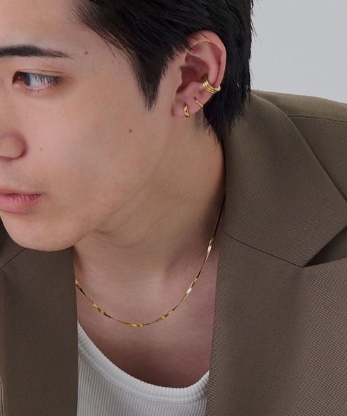 Phoebe（フィービィー）の「<限定ペア商品>【金属アレルギー対応】ワンタッチメタルフープミニペアピアス/BOX付き（ピアス（両耳用）・レディース・シルバー/イエローゴールド/ピンクゴールド/シルバー×ゴールド・FREE）」の9枚目の写真