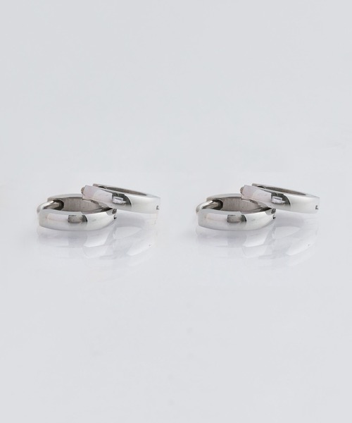 Phoebe（フィービィー）の「<限定ペア商品>【金属アレルギー対応】ワンタッチメタルフープミニペアピアス/BOX付き（ピアス（両耳用）・レディース・シルバー/イエローゴールド/ピンクゴールド/シルバー×ゴールド・FREE）」の13枚目の写真